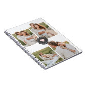 Modern Collage Personalized Family Photo Gift Notitieboek (Rechterzijde)