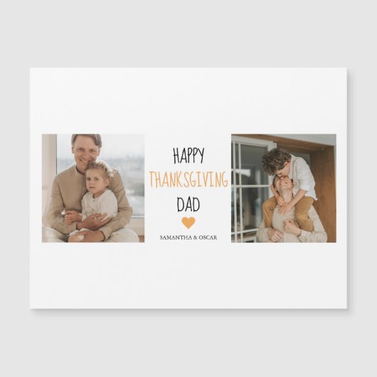 Modern Collage Photo & Happy Thanksgiving Dad (Voorkant)