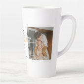 Modern Collage Photo & Happy Thanksgiving Dad Latte Mok (Rechts)