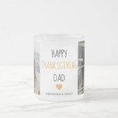 Modern Collage Photo & Happy Thanksgiving Dad Matglas Koffiemok (Center)