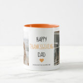 Modern Collage Photo & Happy Thanksgiving Dad Mok (Midden)