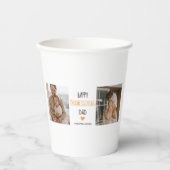 Modern Collage Photo & Happy Thanksgiving Dad Papieren Bekers (Voorkant)