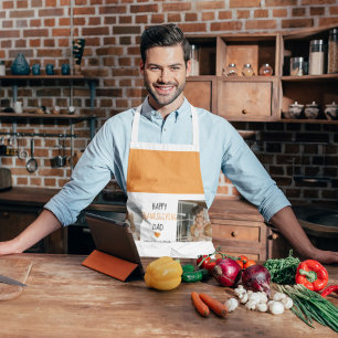 Modern Collage Photo & Happy Thanksgiving Dad Schort