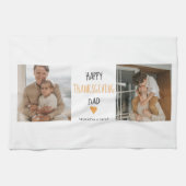 Modern Collage Photo & Happy Thanksgiving Dad Theedoek (Horizontaal)