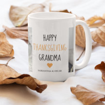 Modern Collage Photo Happy Thanksgiving Grandma