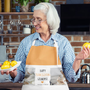 Modern Collage Photo Happy Thanksgiving Grandma Schort