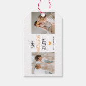 Modern Collage Photo Happy Thanksgiving Grandpa Cadeaulabel (Voorkant)