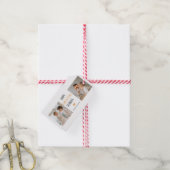 Modern Collage Photo Happy Thanksgiving Grandpa Cadeaulabel (Met Touw)