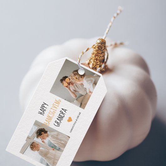 Modern Collage Photo Happy Thanksgiving Grandpa Cadeaulabel