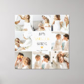 Modern Collage Photo Happy Thanksgiving Grandpa Canvas Afdruk (Voorkant)