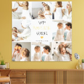Modern Collage Photo Happy Thanksgiving Grandpa Canvas Afdruk (Insitu (Woonkamer))