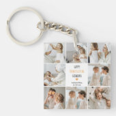 Modern Collage Photo Happy Thanksgiving Grandpa Sleutelhanger (voorkant)