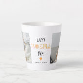 Modern Collage Photo Happy Thanksgiving mama Latte Mok (Voorkant)