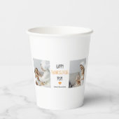 Modern Collage Photo Happy Thanksgiving mama Papieren Bekers (Achterkant)