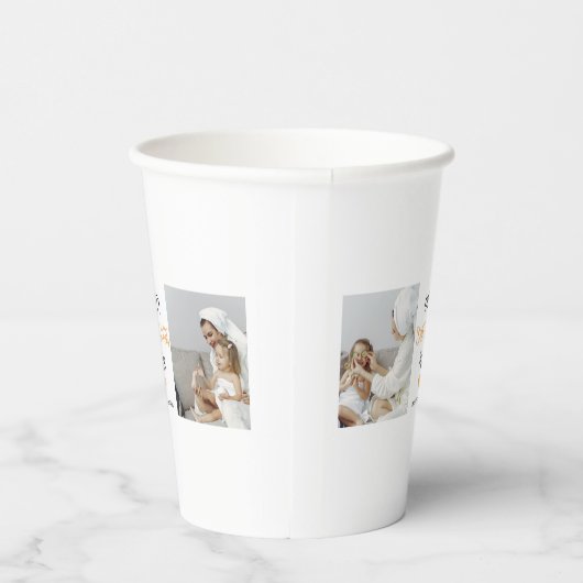 Modern Collage Photo Happy Thanksgiving mama Papieren Bekers (Rechts)