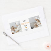 Modern Collage Photo Happy Thanksgiving mama Rechthoekige Sticker (Envelop)
