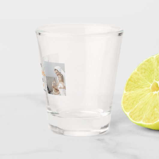 Modern Collage Photo Happy Thanksgiving mama Shot Glas (Rechts)