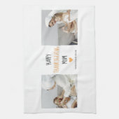 Modern Collage Photo Happy Thanksgiving mama Theedoek (Verticaal)