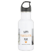 Modern Collage Photo Happy Thanksgiving mama Waterfles (Voorkant)