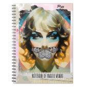 Modern Collage Portrait Notebook of Unsaid Words Notitieboek (Voorkant)