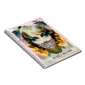 Modern Collage Portret Notitieboek van Ongezegde W (Rechterzijde)