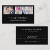 Modern Collage Visitekaartje - zwart (Voorkant / Achterkant)