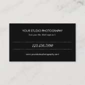 Modern Collage Visitekaartje - zwart (Achterkant)