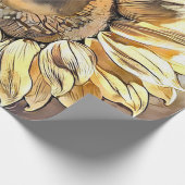  modern Collectie zonnebloem Cadeaupapier (Hoek)