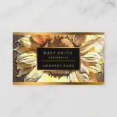  modern Collectie zonnebloem Visitekaartje (Voorkant)
