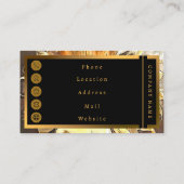  modern Collectie zonnebloem Visitekaartje (Achterkant)