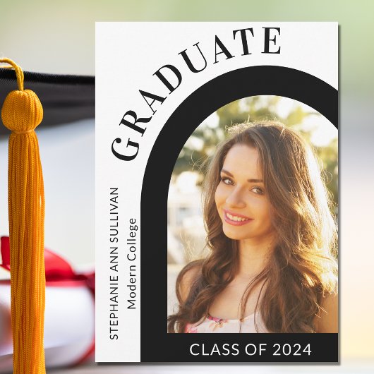 Modern College Afstuderen Foto Aankondiging