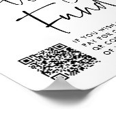 Modern College Fund Afstudeer QR Code Bord Poster (Hoek)