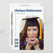 Modern College Graduation Party Uitnodiging (Voorkant / Achterkant)