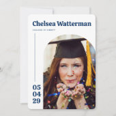 Modern College Graduation Party Uitnodiging (Voorkant)