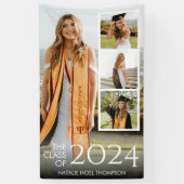 Modern College of High School Elegant Afstuderen Spandoek (Verticaal)