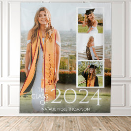 Modern College of High School Elegant Afstuderen Wandkleed