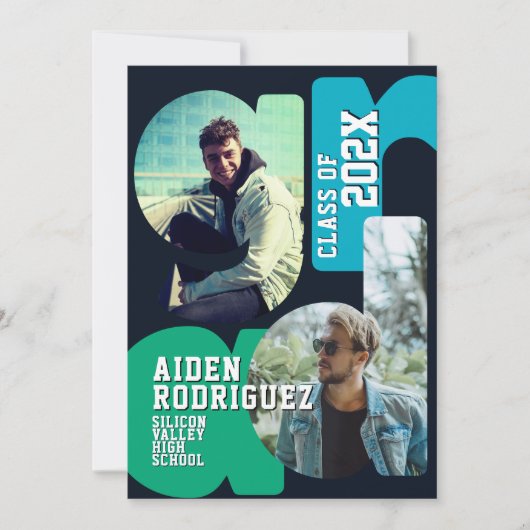 Modern College Uitnodiging voor afstuderen (Voorkant)