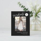 Modern College University High School Afstudeerder Briefkaart (Staand voorkant)