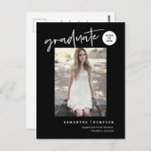 Modern College University High School Afstudeerder Briefkaart (Voorkant / Achterkant)