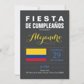 Modern: Colombia Feest Kaart (Voorkant)