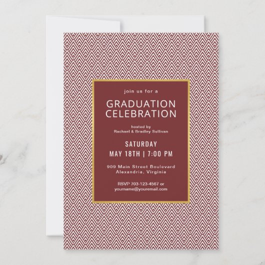 Modern Color Block Photo Afstuderen Celebration Kaart (Achterkant)