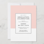 Modern Color Block Photo Afstuderen Celebration Kaart (Achterkant)