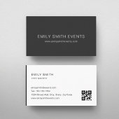 Modern Color Block QR-code Visitekaartje