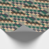 Modern Color Checks Checkerboard Cadeaupapier (Hoek)