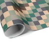 Modern Color Checks Checkerboard Cadeaupapier (Rol Hoek)