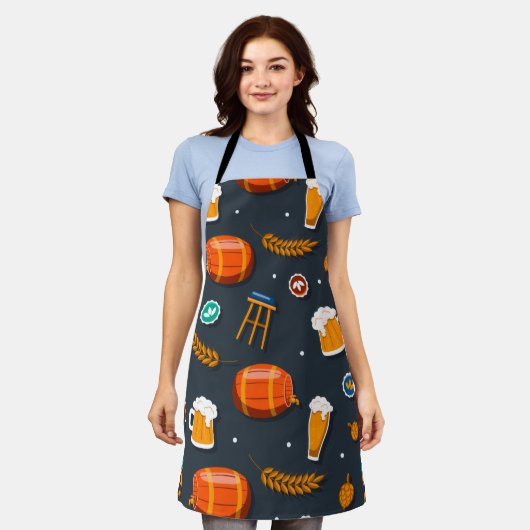 Modern Color Chef Apron Schort (Gedragen)