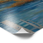 Modern Colorado Aspens Mountain Herfst Poster (Hoek)