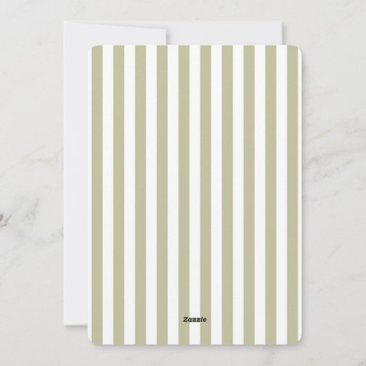 Modern Colorblock Green Stripe Christmas Photo Feestdagenkaart (Achterkant)