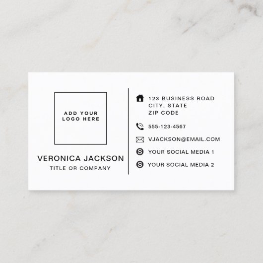 Modern Colorblock | Roze en Sinaasappel Visitekaartje (Achterkant)