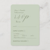 Modern Colorblock Wedding Affair | lichtwijze RSVP Kaartje (Voorkant)